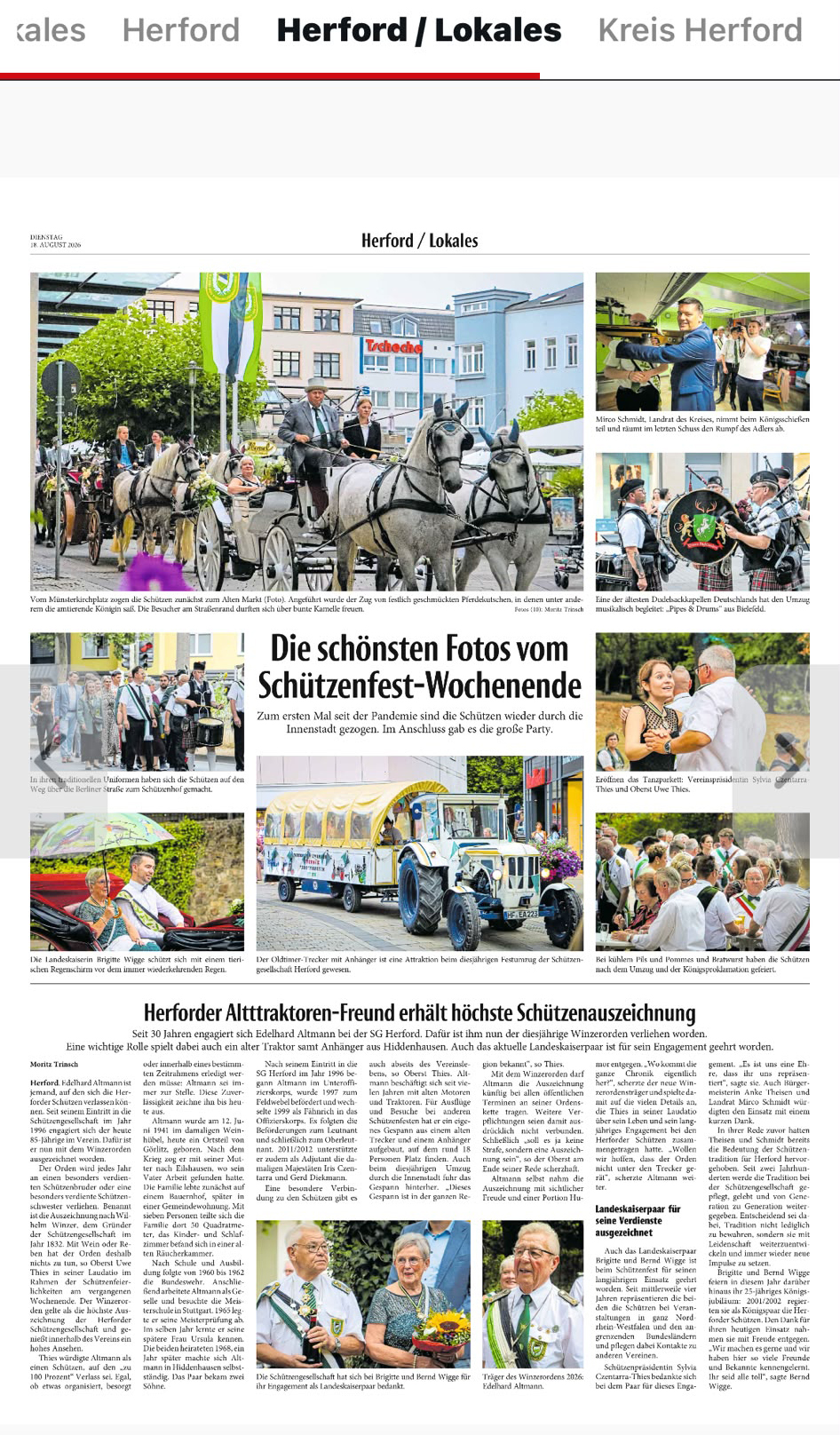 Read more about the article Schützenfest 2026 Presse